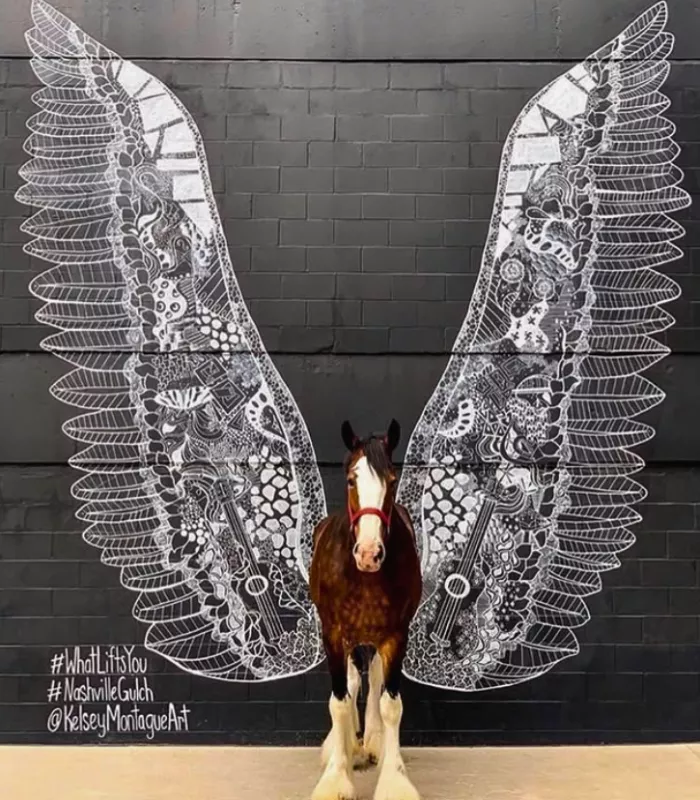 Angel Wings Mural Nashville 1