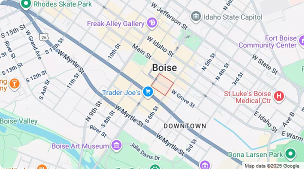 Basque Block Boise map