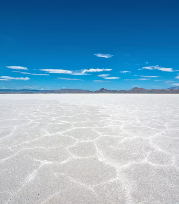 Bonneville Salt Flats in Winter