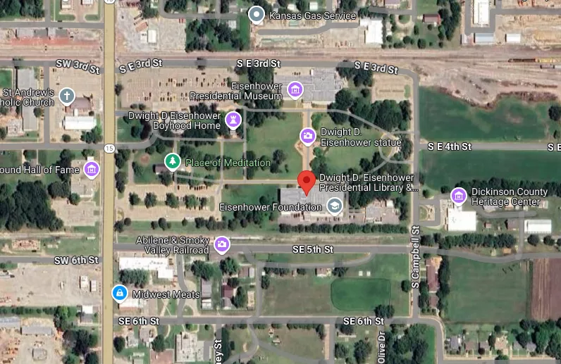Dwight D. Eisenhower Presidential Library Museum Maps