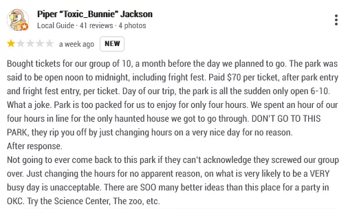 Frontier City Oklahoma City review