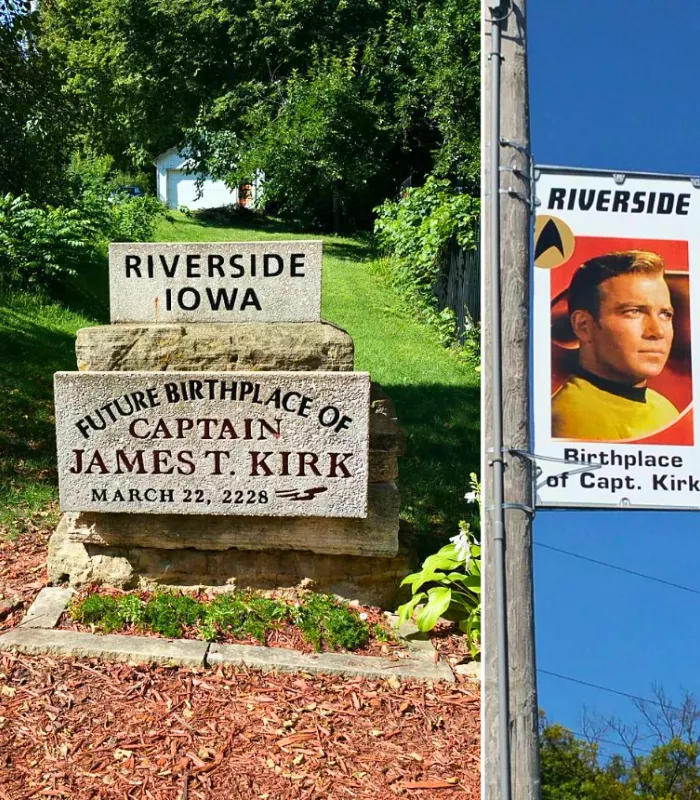 Future Birthplace of Captain Kirk Riverside