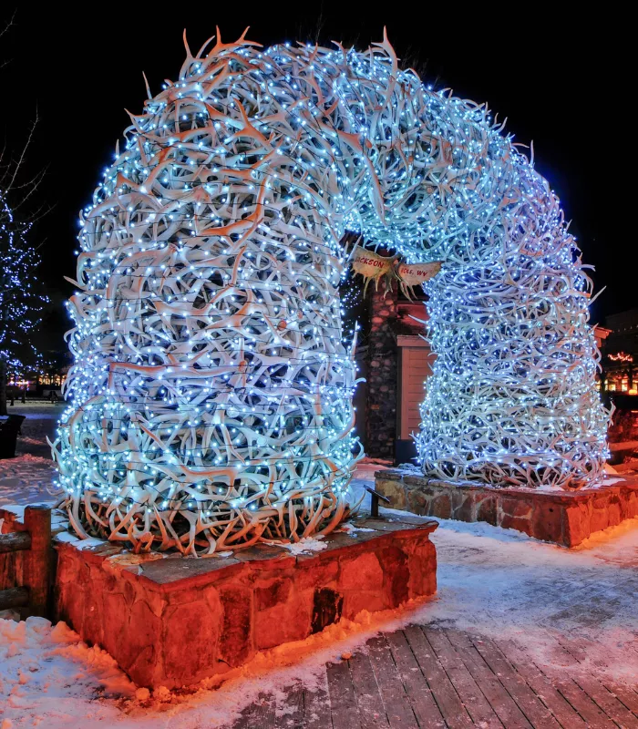 Jackson Hole Town Square Antler Arches