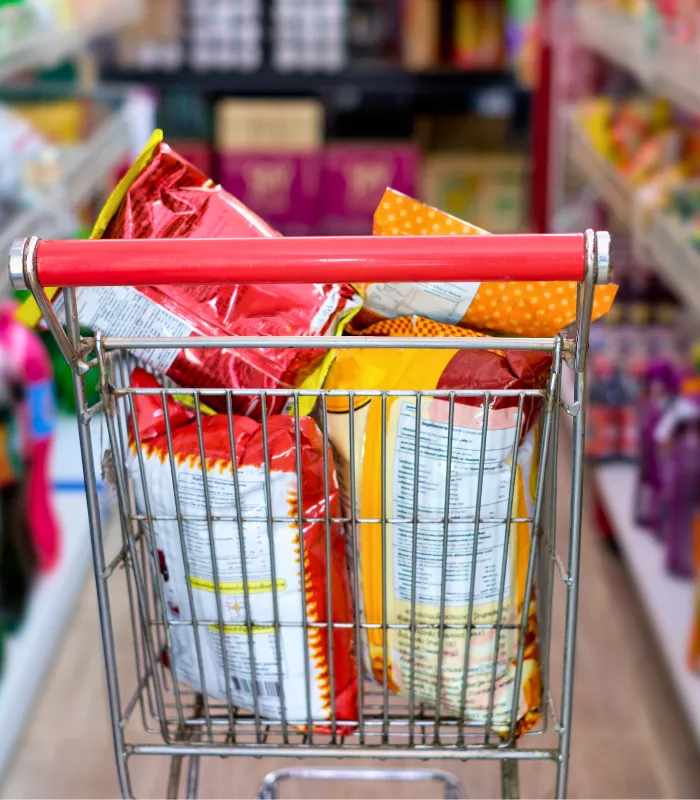 Large Packs of Processed Snacks