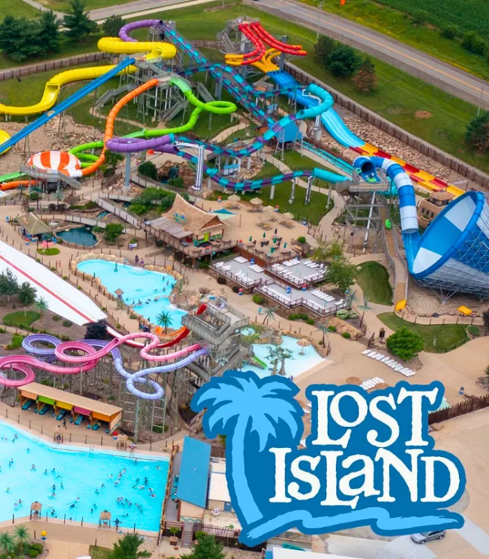 Lost Island Waterpark KOA Resort Iowa