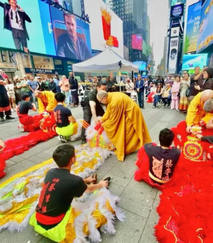 Monks in Tourist Areas New York