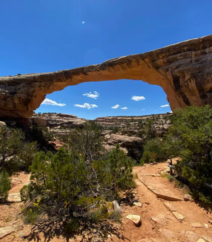Natural Bridges During Flash Floods Utah