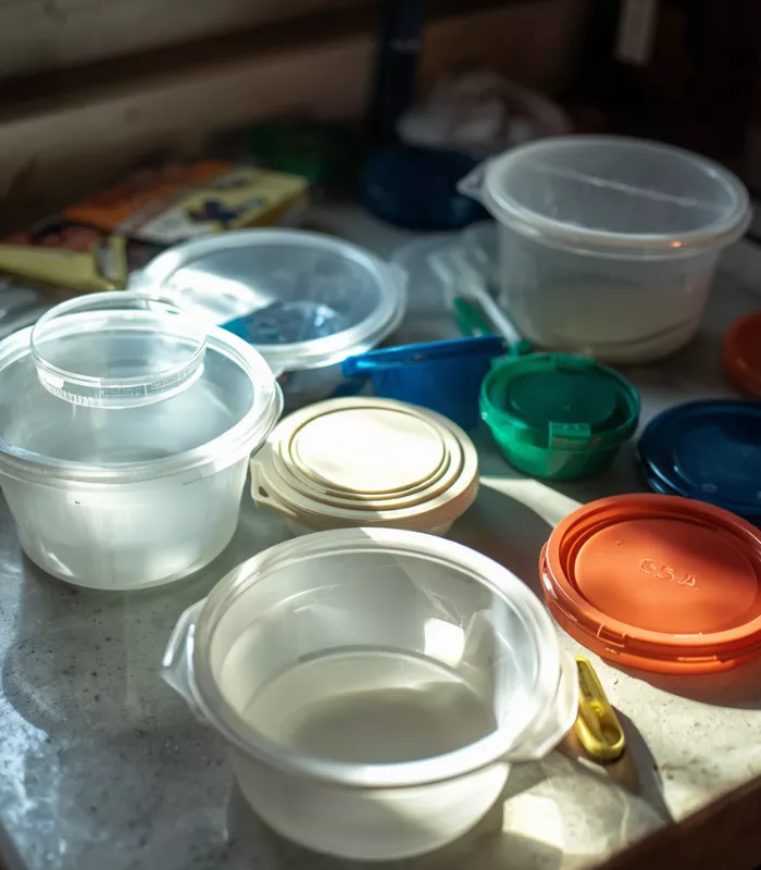 Plastic Containers Without Their Lids