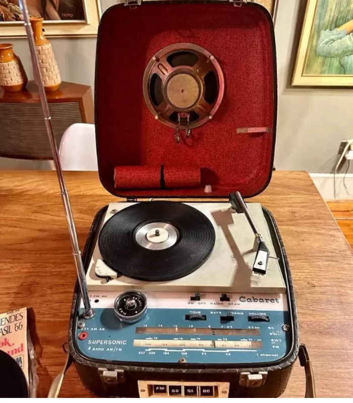 Portable Battery Powered Record Player