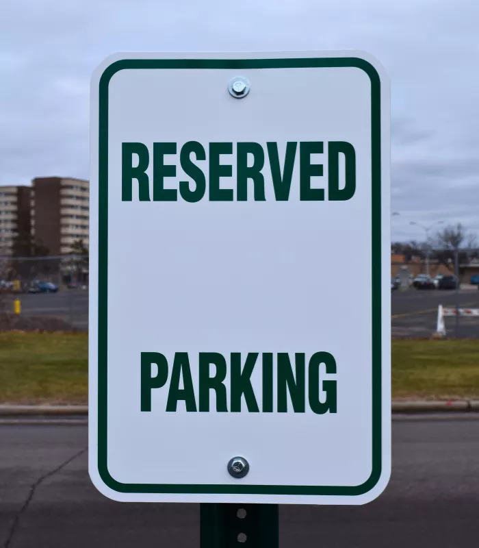 Reserved Parking Spots