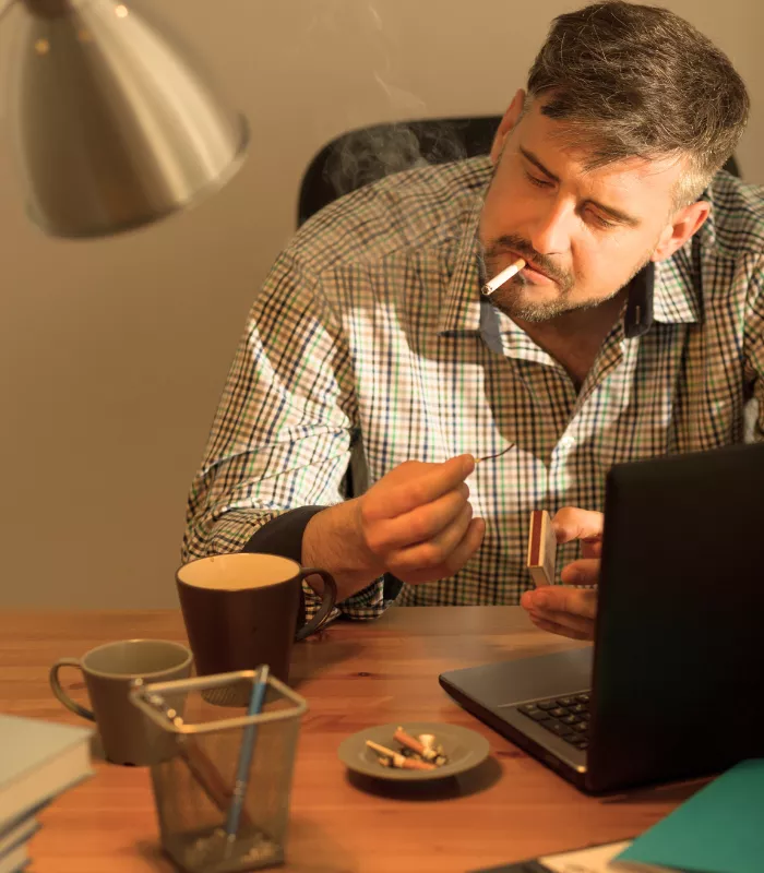 Smoking at Your Desk