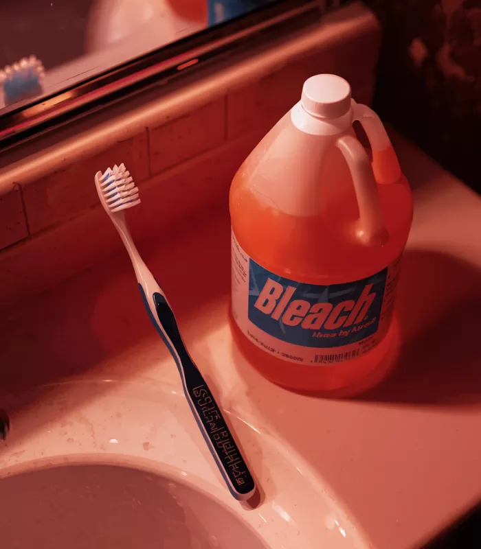 Toothbrush and Bleach