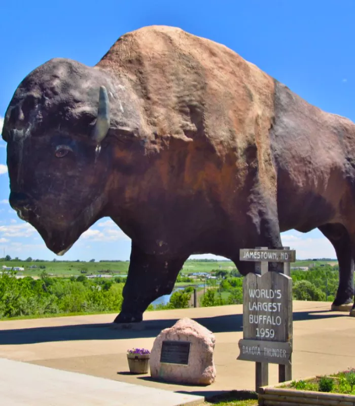 Worlds Largest Buffalo Monument Jamestown