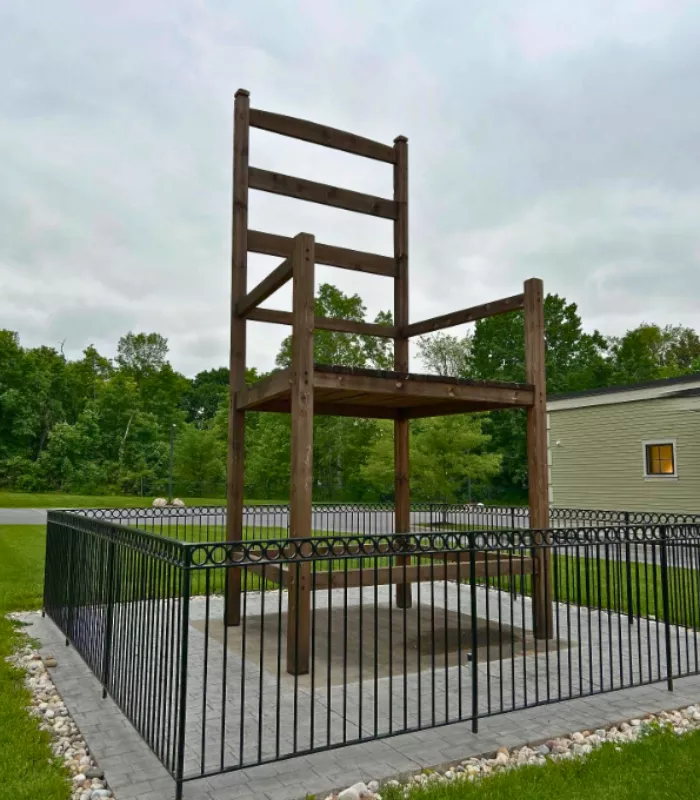 Worlds Tallest Ladderback Chair Bennington
